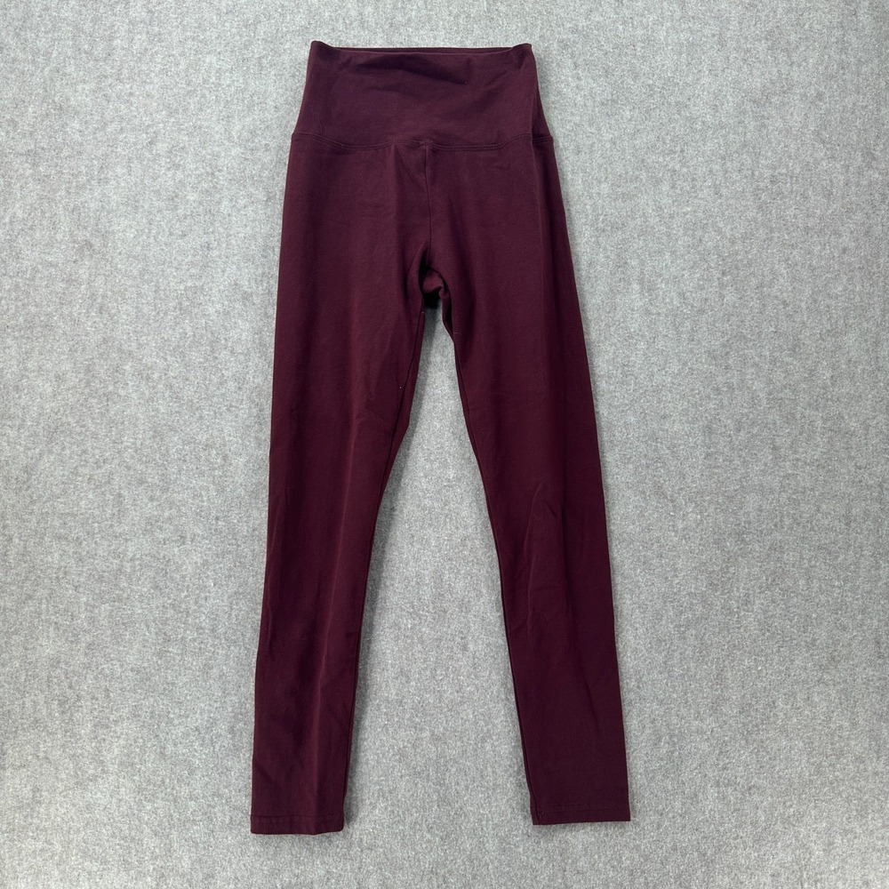Aerie‎ Offline Real Me High Rise 7/8 Leggings Burgundy Women's Size Small